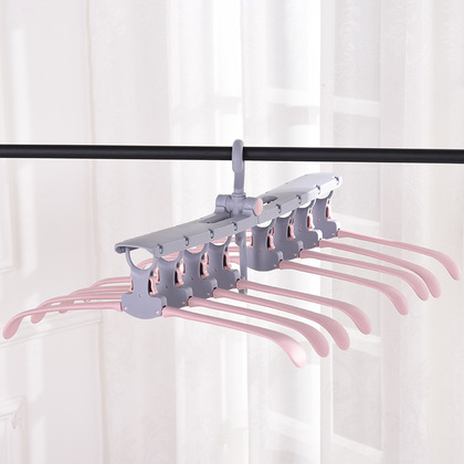 厂家直销多功能魔术衣架加厚加宽可折叠衣架